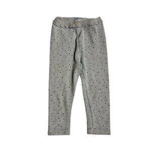 Zara Kids Gray Leggings with Black Dots